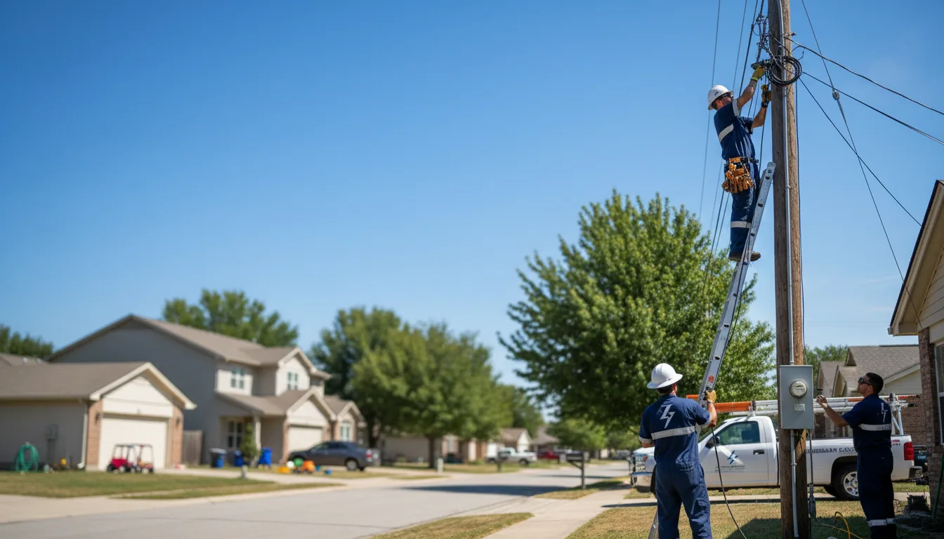 Residential electrician providing installation services in Decatur, AR